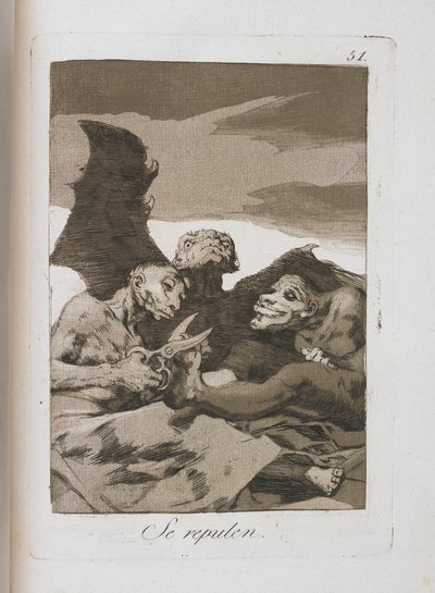 Lámina de Los Caprichos, 1797-1798 de Francisco de Goya